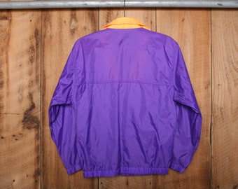 Ropa Ropa unisex para niños Chaquetas y abrigos Youth Sz L Vintage 90's SURF RAGS Purple &Orange Windbreaker 