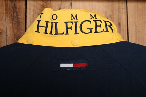 Sz. XL/2XL | Vintage TOMMY HILFIGER Blue Nylon Ho… - image 8