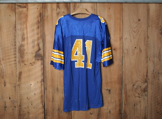 Sz. L (fits M Long) | Vintage RUSSESLL ATHLETIC Blue Mesh W