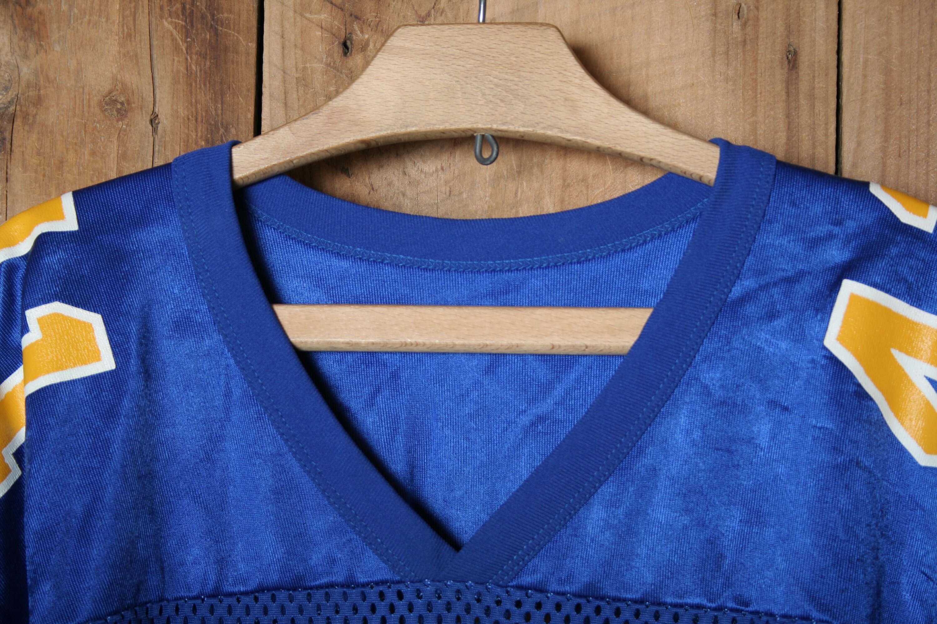 Sz. L (fits M Long) | Vintage RUSSESLL ATHLETIC Blue Mesh W