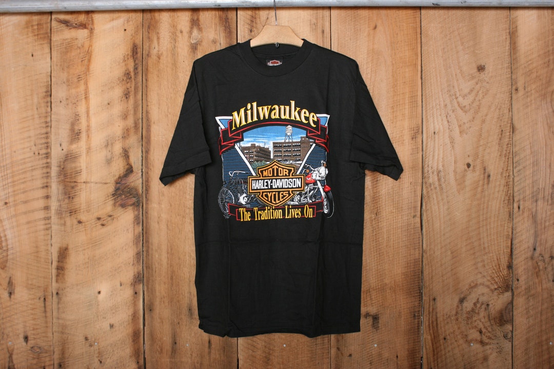 Sz. L (fits M) | Vintage HARLEY DAVIDSON Milwaukee 'the Tradition