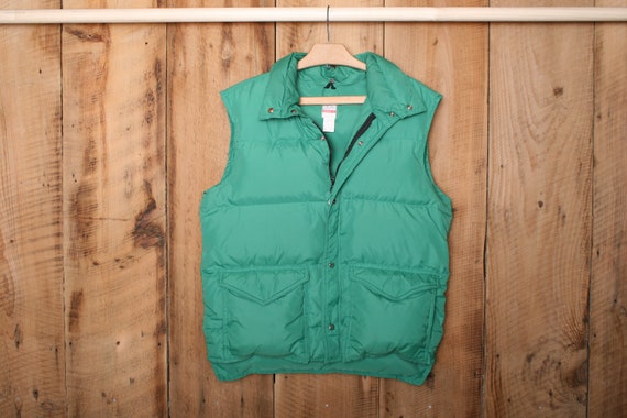 Men's Sz. L | Vintage FROSTLINE Green Nylon Down I