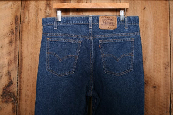 Sz. 35x30 | Vintage LEVI'S 517 Orange Tab Bootcut… - image 4