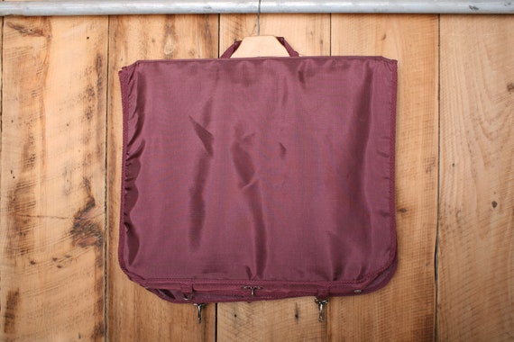 Vintage 80's PIERRE CARDIN Burgundy Nylon Canvas … - image 2