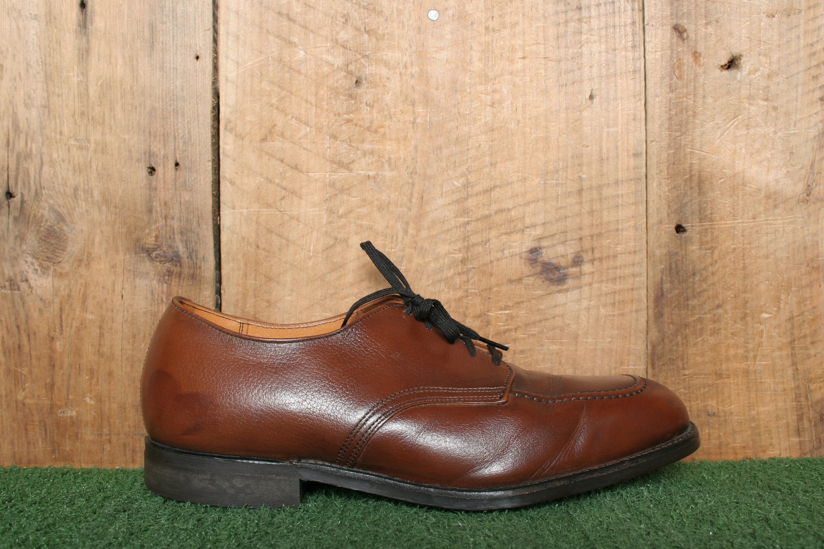 靴 RED WING 8109 OXFORD 28cm Sz. 8 H (extra Wide) | Vintage RED WING Brown Leather Apron Toe