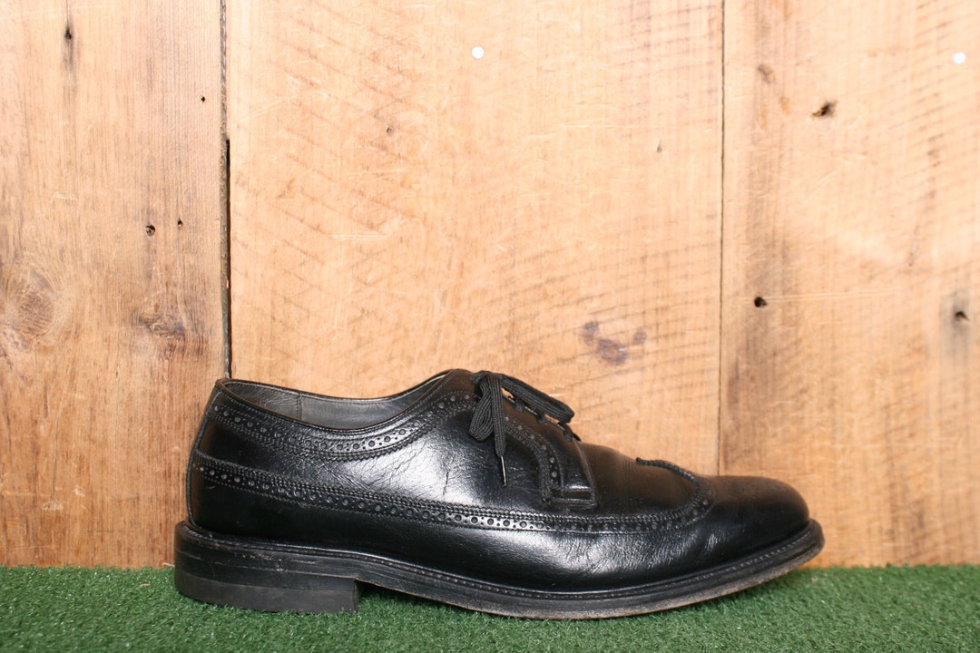 Men's Sz. 9.5 D | Vintage MASON Velvet-eez Arch Lift Black Leather