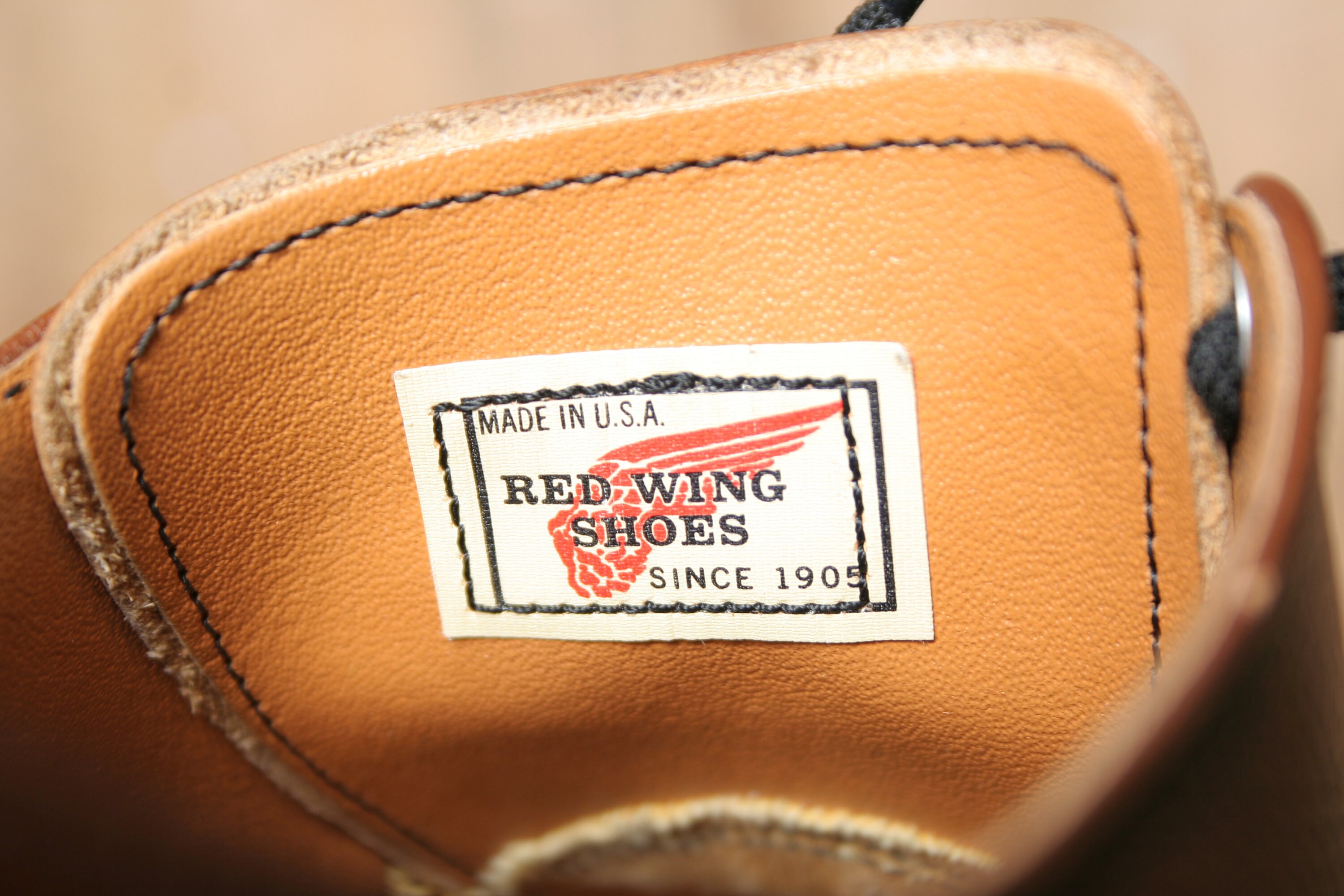 Redwing 9340 Vintage Mens Brown Pebbled Leather Apron Toe Derbys Size US 9 D Sz. 8 H (extra Wide) | Vintage RED WING Brown Leather Apron  main image 2