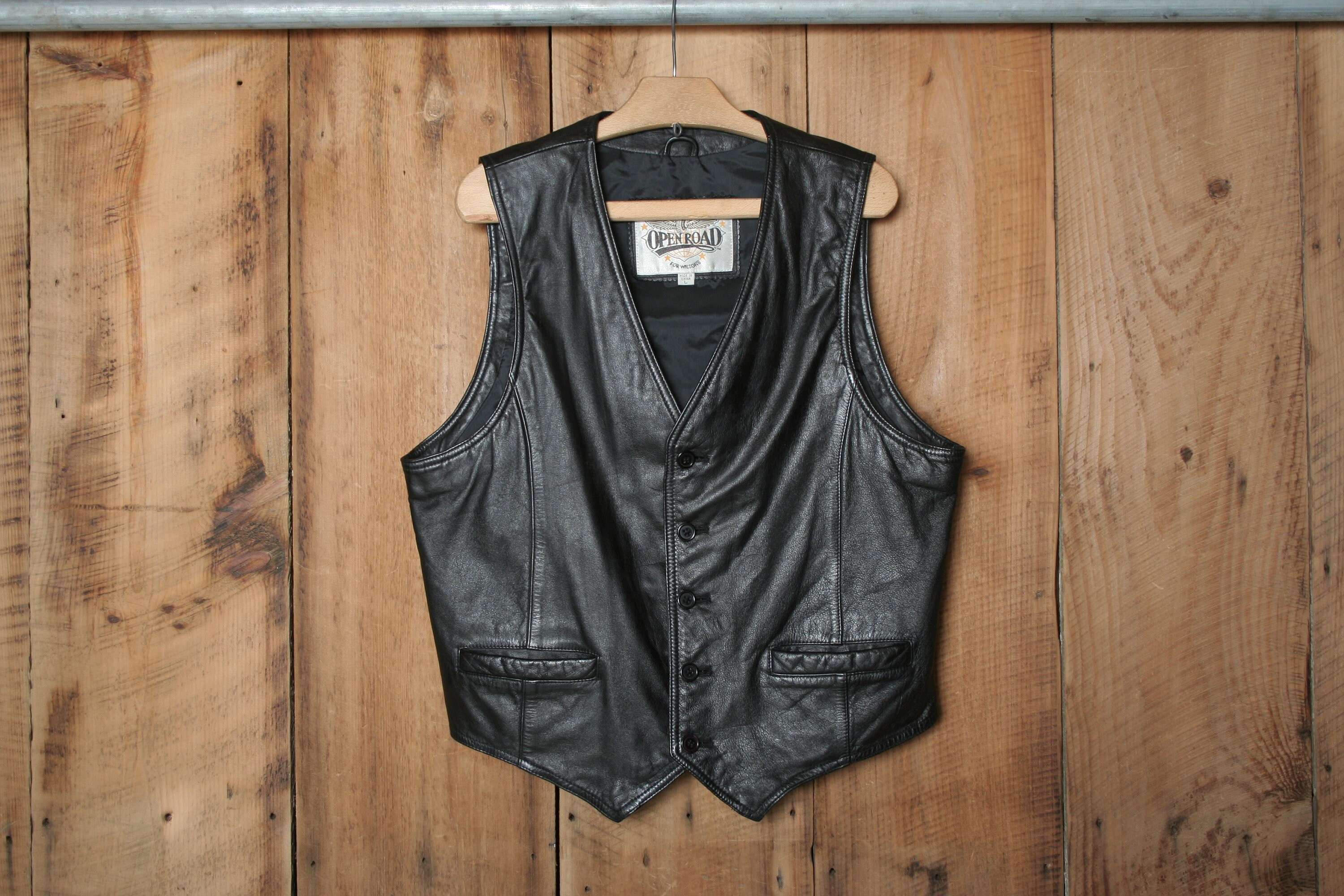 Wilson Leather Vest - Etsy UK