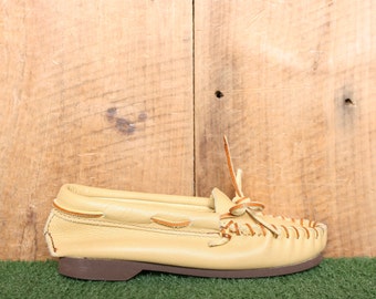 Peuter Sz. 12 | Vintage TAOS Tan Lederen Mocassins
