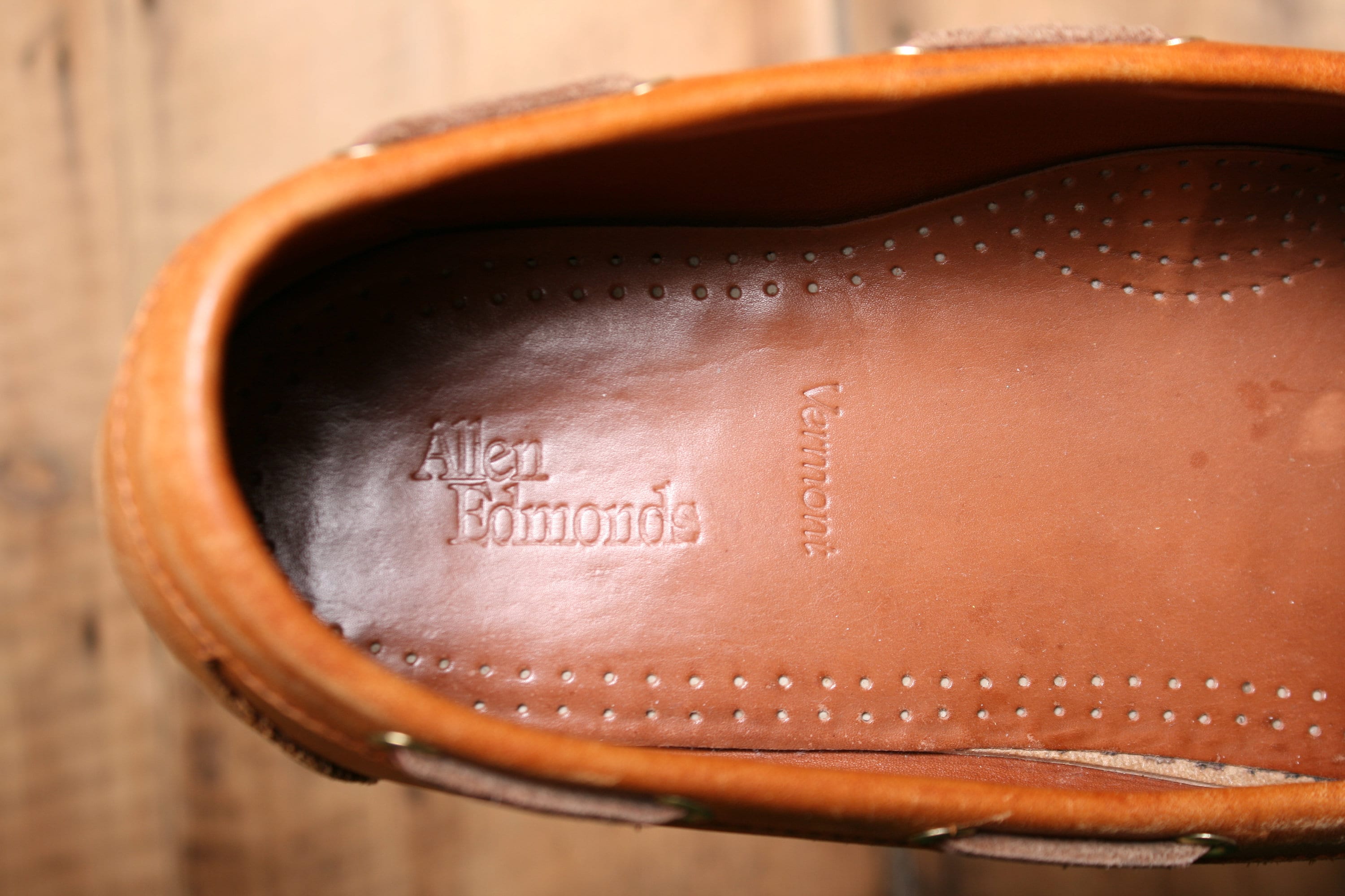 Allen Edmonds Einfield sz 14B Vintage Allen Edmonds 14b Cap Toe Leather Oxford Dress Shoes  main image 4