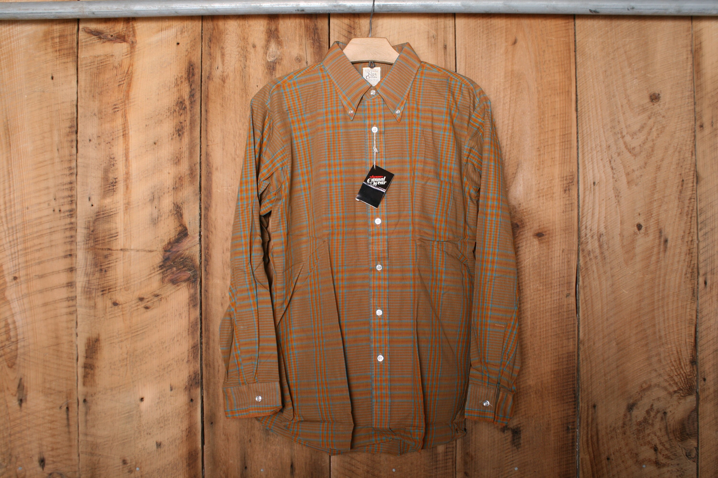 ヴィンテージARROW King Cotton ブラウン チェックシャツ L il_fullxfull.3774804757_jksx.jpg