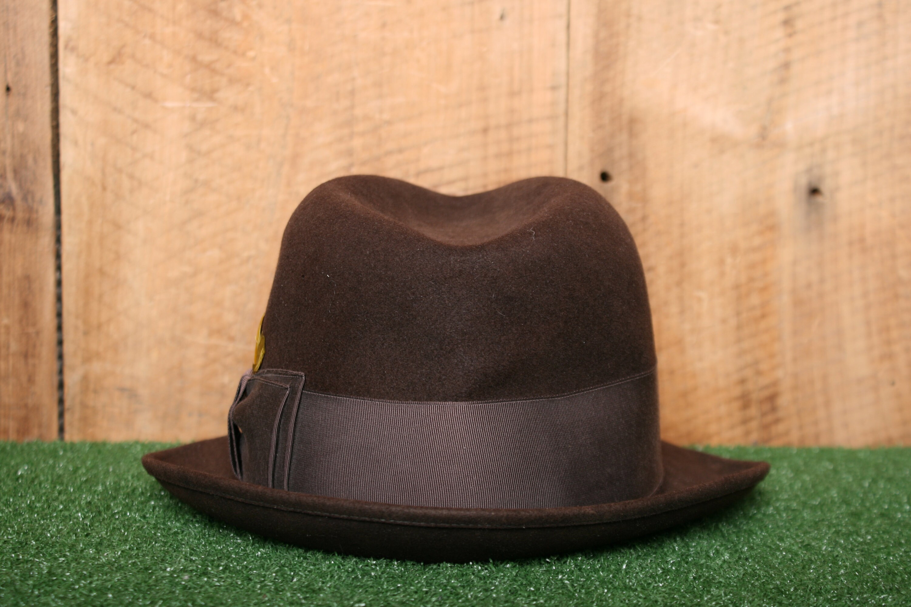 Sz. 7 1/8 | Vintage CABLE CAR CLOTHIER Robert Kirk Ltd. Brown Felt