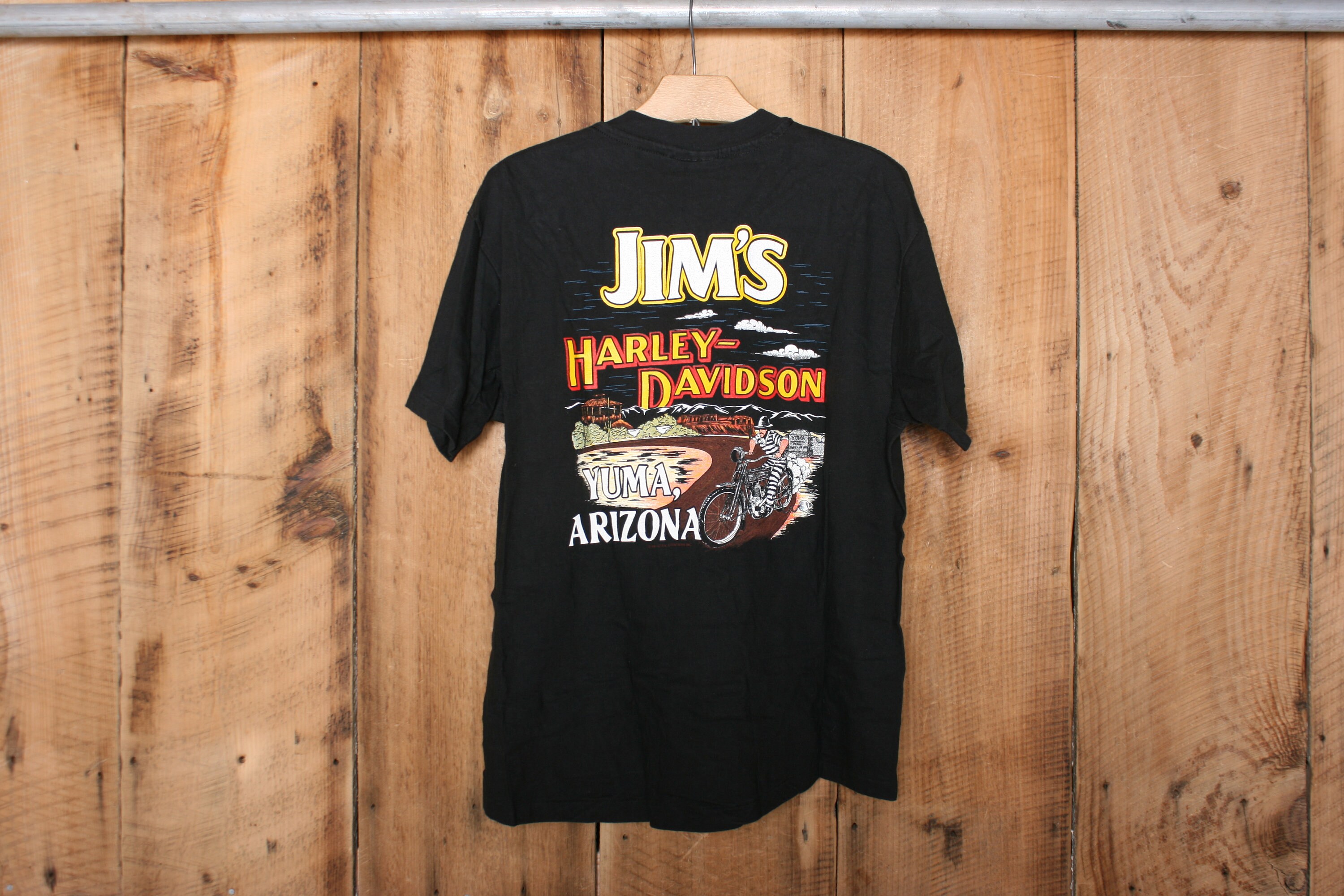 Sz. L (fits M) | Vintage HARLEY DAVIDSON 'survivor' Howling Wolf