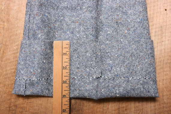 Sz. 34x31 | Vintage Blue Wool or Wool Blend Tweed… - image 6