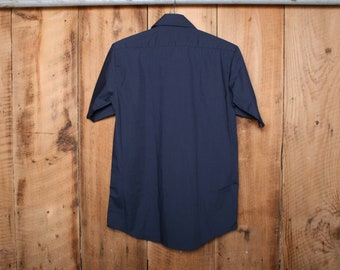 Sz. S | Vintage OSHKOSH B'GOSH Blue Short Sleeve Button Front Work