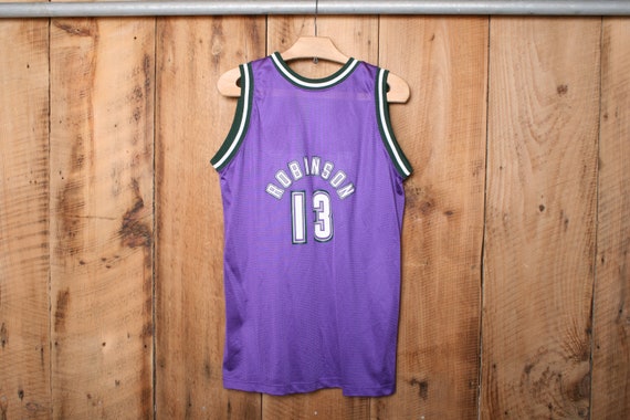 Size 44.#13 Glenn Robinson Bucks Rare Vintage Champion NBA Jersey