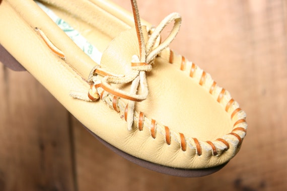 Toddler Sz. 12 | Vintage TAOS Tan Leather Moccasi… - image 8