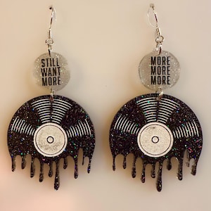 Widespread Panic Melting Vinyl Fishwater Earrings
