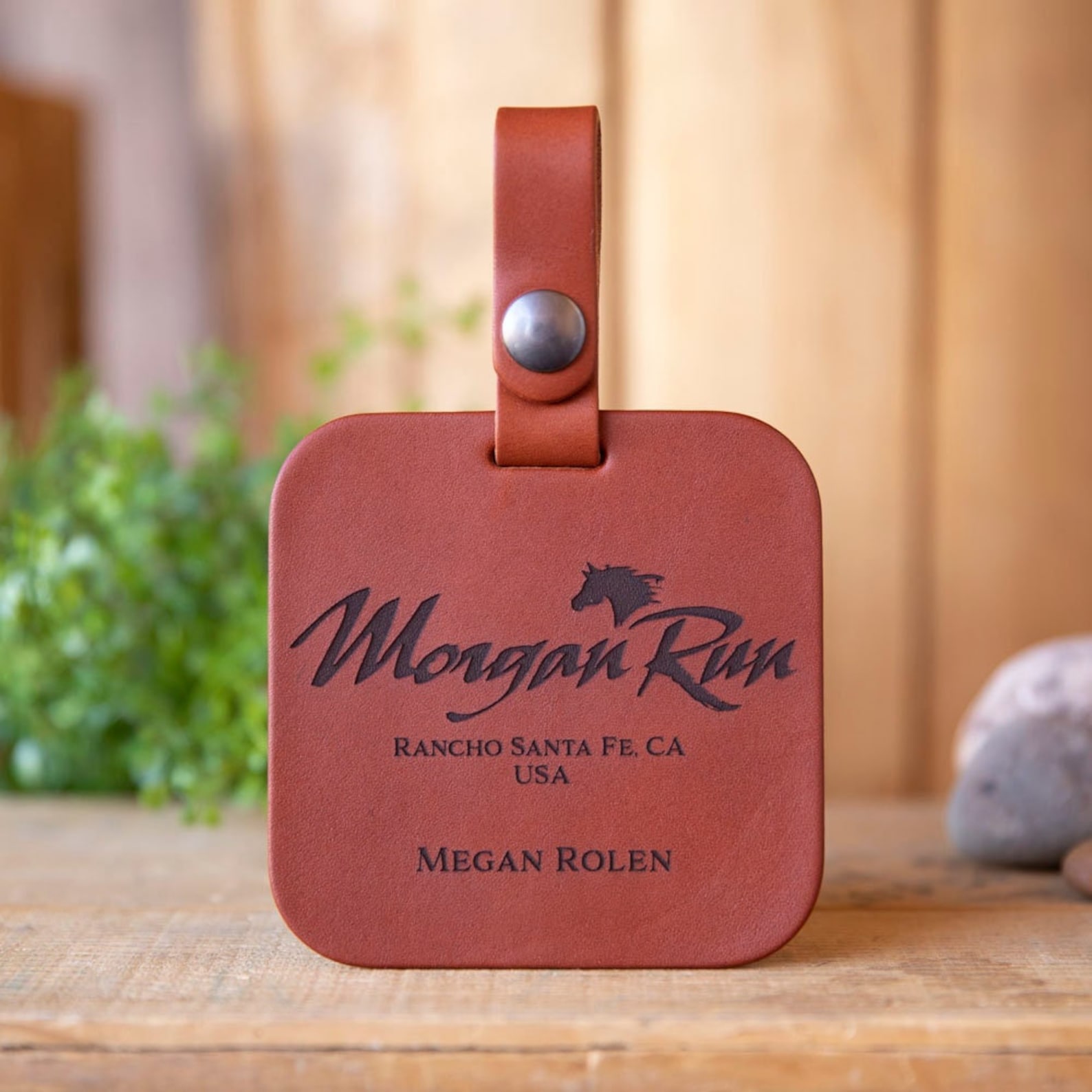 Golf Bag Tags Custom Bag Tags Square Golf Tag Leather Golf Etsy