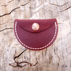 leather coin pouch, leather coin purse, minimalist coin pouch, small coin pouch, leather coin wallet, coin purse, coin wallet, wedding ring Red