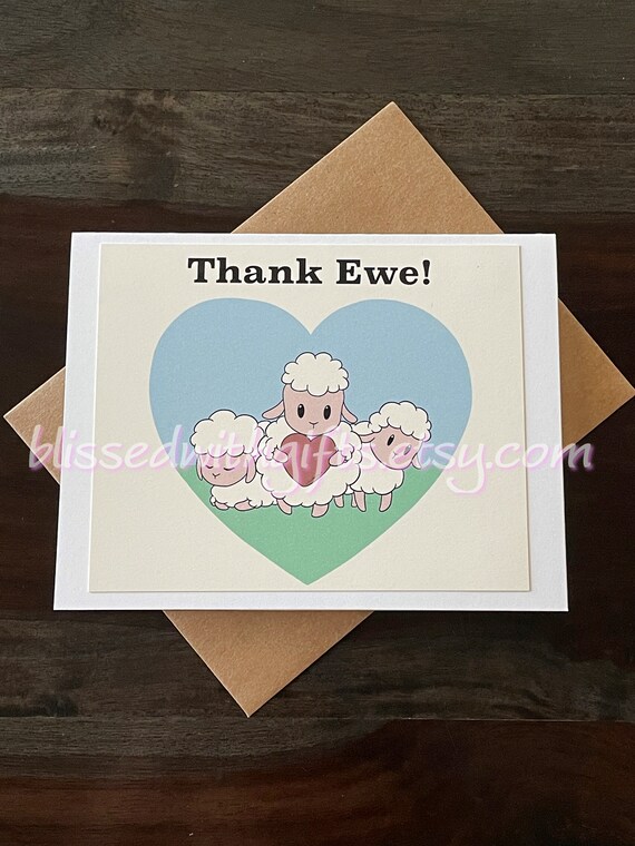 Thank You Greeting Card, Appreciation Gift, Sheep, Shepherd, Elder, Overseer, Pioneer, Best Life Ever, Bible, Virtual Hug, Digital Art, JW Il_570xn