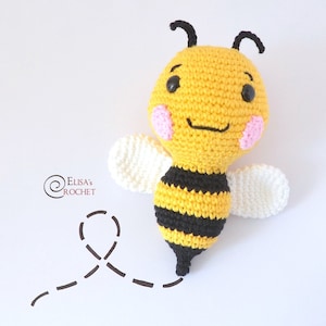 CROCHET PATTERN MYA the Bee Amigurumi doll / Stuffed Doll / Easy Instructions / Handmade Plushie pdf only image 1