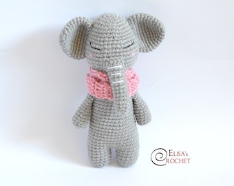 Roos de OLIFANT | PDF Haakpatroon amigurumi | Alleen Engels