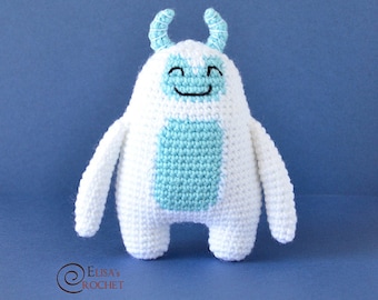 CROCHET PATTERN - YETI Amigurumi doll / Stuffed Doll / Easy Instructions / Handmade Plushie - pdf only