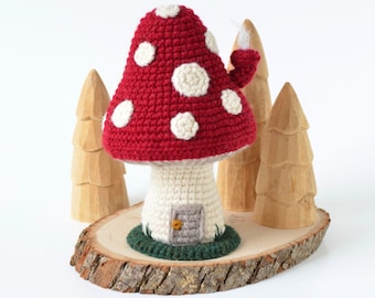 MUSHROOM House | PDF Amigurumi Crochet pattern | English only
