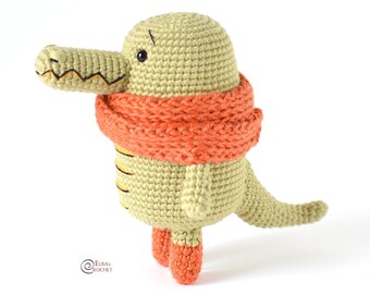 Kyle el COCODRILO / Patrón de crochet amigurumi en PDF / Solo en inglés