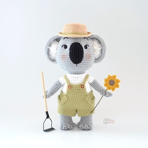 CROCHET PATTERN - PIERRE the Koala/ Amigurumi / Stuffed Doll / Easy Instructions / Animals / Handmade - pdf only