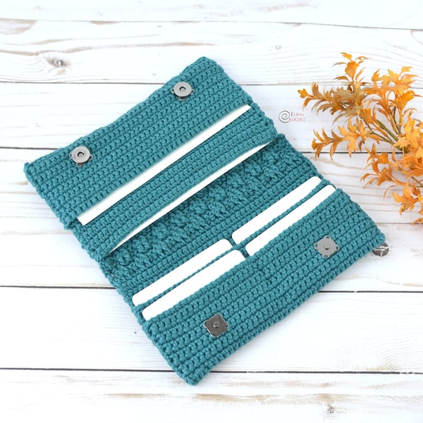 CROCHET PATTERN -  Waeve WALLET / Card Holder / Accessories / Easy Instructions / Handmade - pdf only