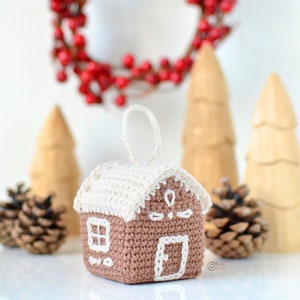 Adorno de casa de jengibre / Patrón de crochet amigurumi en PDF / Solo en inglés