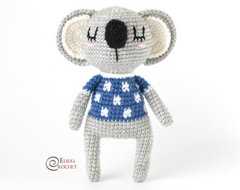 CROCHET PATTERN - MAGNUM the Koala Amigurumi / Christmas / Stuffed Doll / Easy Instructions / Handmade Plushie - pdf only