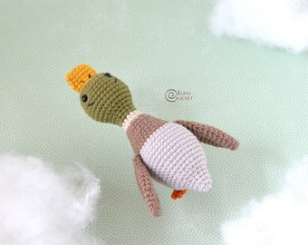 CROCHET PATTERN - MILES the Mallard / Amigurumi / Stuffed Doll / Easy Instructions / Animals / Bird / Duck / Handmade - pdf only