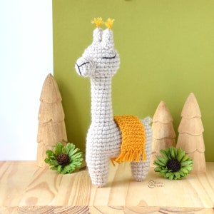 CROCHET PATTERN VIOLET the Alpaca / Amigurumi / Stuffed Doll / Easy Instructions / Animals / Llama / Handmade pdf only image 1