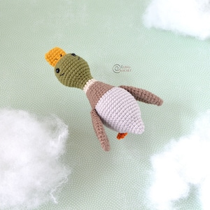 CROCHET PATTERN - MILES the Mallard / Amigurumi / Stuffed Doll / Easy Instructions / Animals / Bird / Duck / Handmade - pdf only