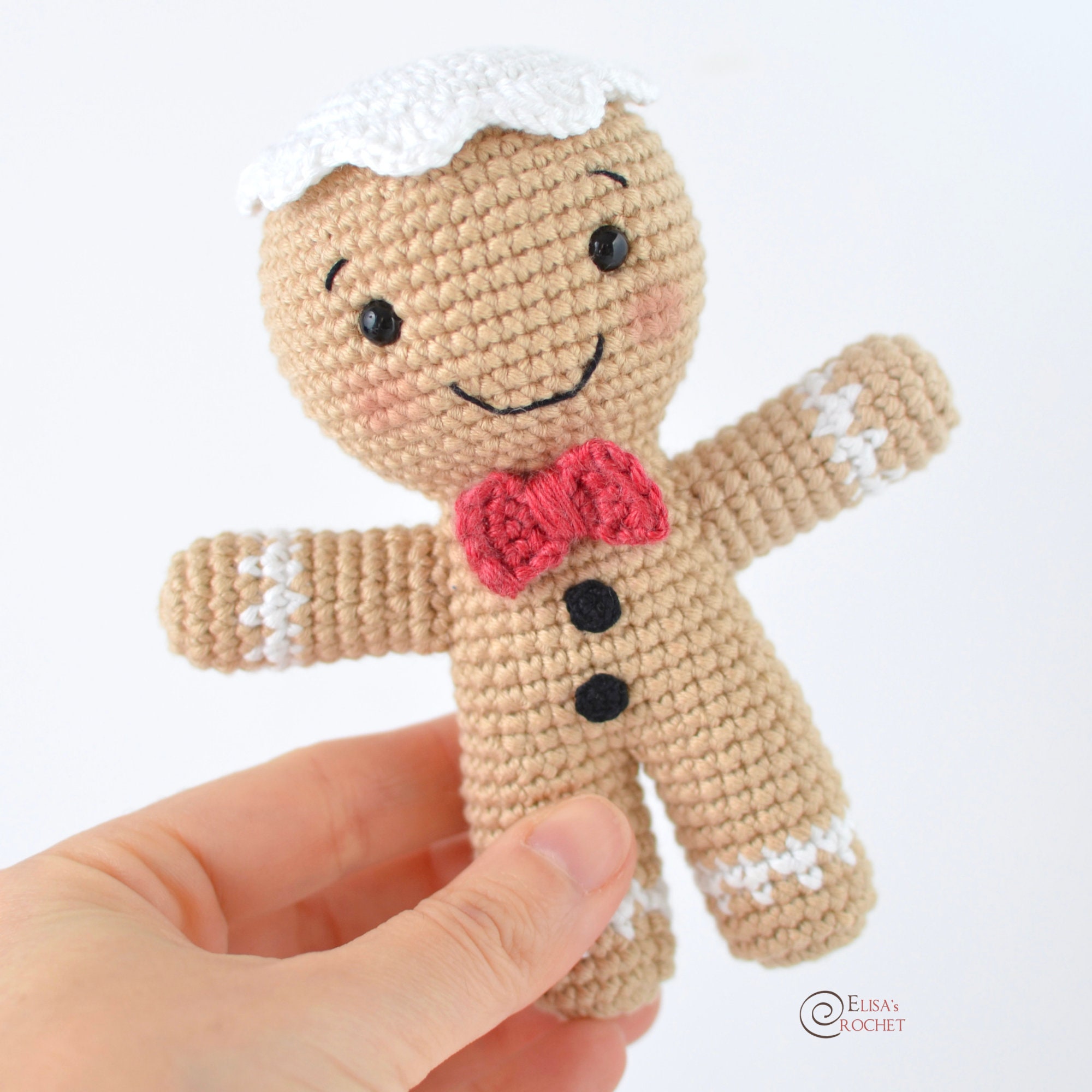 CROCHET PATTERN GINGERBREAD Man / Amigurumi / Stuffed Doll / | Etsy