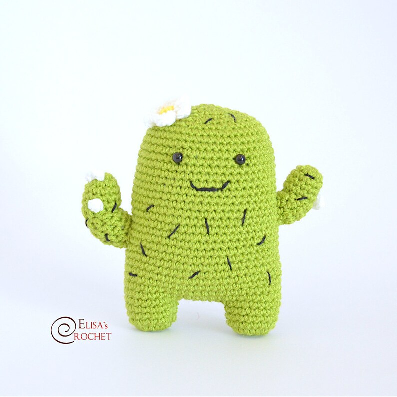 CROCHET PATTERN Big CACTUS Amigurumi doll / Plant / Succulent / Stuffed Doll / Easy Instructions / Handmade Plushie pdf only image 1