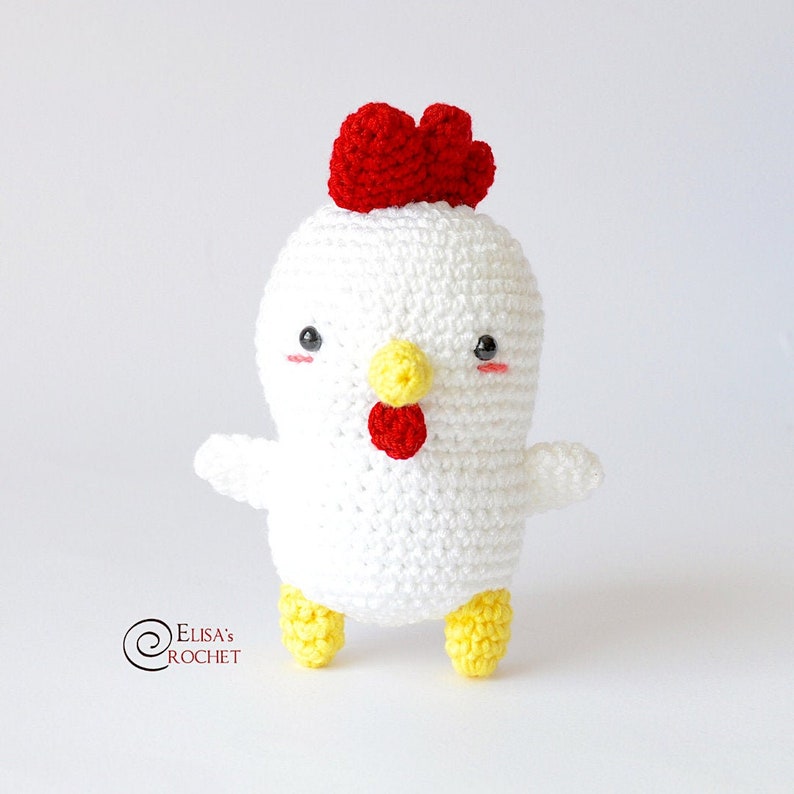 MOTIVO ALL'UNCINETTO Baby POLLO Amigurumi bambola / Bambola di pezza / Istruzioni facili / Uccello / Peluche fatto a mano solo pdf immagine 1