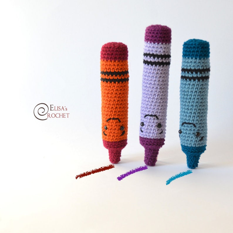 CROCHET PATTERN Wax Pastel Amigurumi dolls / Stuffed Doll / Easy Instructions / Handmade Plushie pdf only image 4