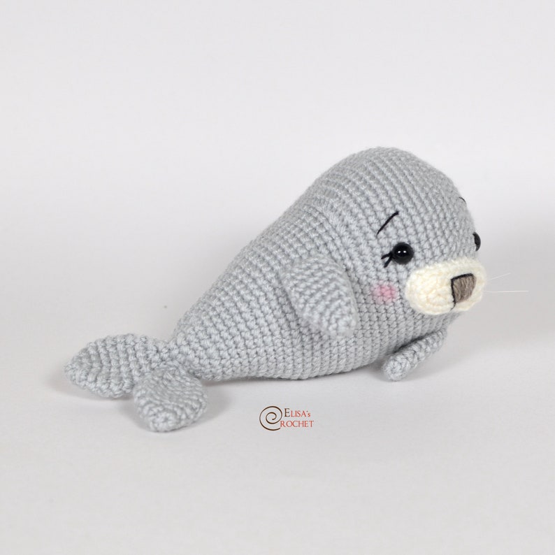 CROCHET PATTERN BENNY the Seal Amigurumi / Stuffed Doll / Easy Instructions / Ocean / Polar / Snow / Handmade / Bird pdf only image 6