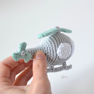 CROCHET PATTERN HELICOPTER/ Amigurumi / Stuffed Doll / Easy Instructions / Handmade/ Vehicle pdf only image 5