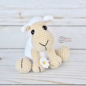 CROCHET PATTERN - DAISY the Sheep Amigurumi doll / Stuffed Doll / Easy Instructions / Handmade Plushie - pdf only