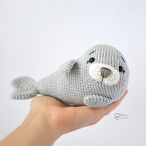 CROCHET PATTERN BENNY the Seal Amigurumi / Stuffed Doll / Easy Instructions / Ocean / Polar / Snow / Handmade / Bird pdf only image 2