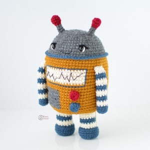 CROCHET PATTERN Pixie the ROBOT / Amigurumi / Stuffed Toy / Easy Instructions / Handmade pdf only image 4