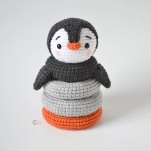 CROCHET PATTERN PENGUIN Stacking Toy / Amigurumi / Stuffed Toy / Easy Instructions / Handmade / Christmas pdf only image 3