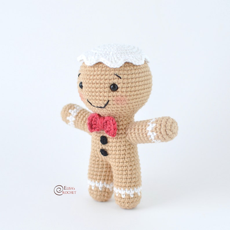 CROCHET PATTERN GINGERBREAD Man / Amigurumi / Stuffed Doll / Easy Instructions / Handmade / Christmas pdf only image 5