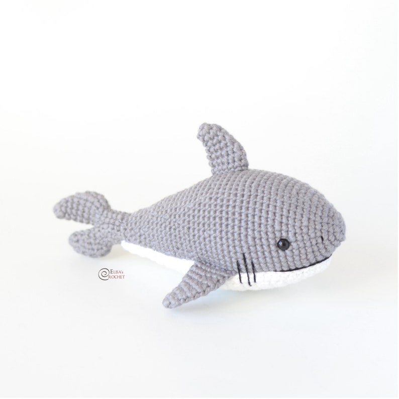 CROCHET PATTERN Finley the SHARK Amigurumi / Stuffed Doll / Easy Instructions / Holiday / Handmade / Christmas pdf only image 5