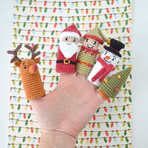 CROCHET PATTERN CHRISTMAS Finger Puppets / Amigurumi / Stuffed Toy / Easy Instructions / Handmade / Decor / Christmas pdf only image 4